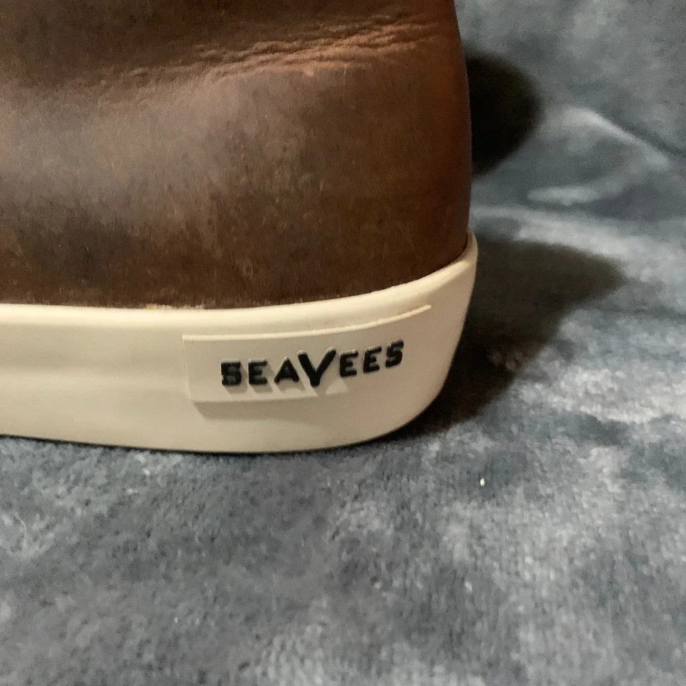 SeaVees Maslon Desert Boot Brown Rugged Oiled Leather Chukka Sneaker Mens 10.5